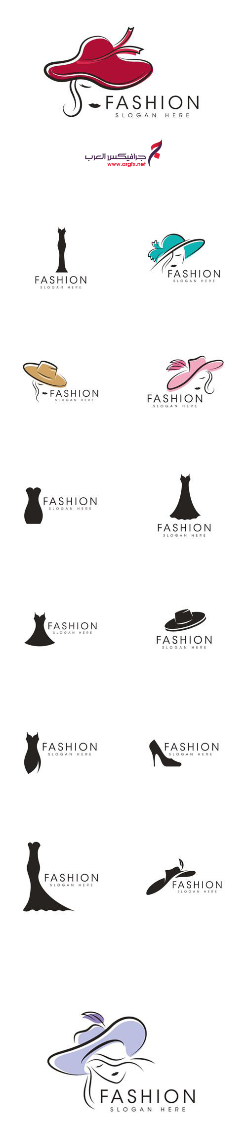 Vector Fashion Icon Logo Design