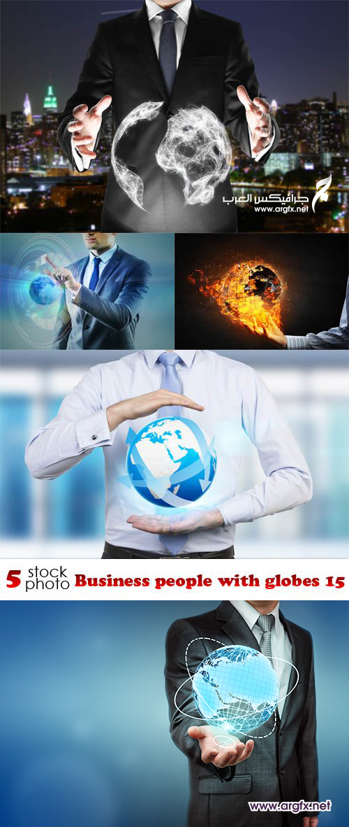 Photos - Business people with globes 15