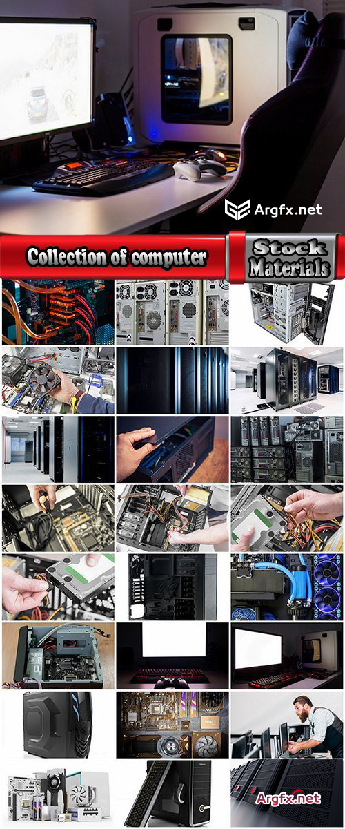  Collection of computer case Hardware spare tech microchip technology office 25 HQ Jpeg