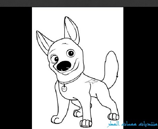 طريقة رسم الكلب بولت - كيفية رسم الكلب بولت - How to Draw Dog Bolt P_4807rhlt1