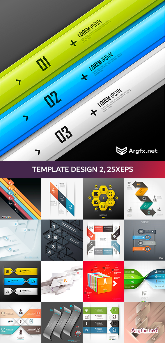 Template Design 2, 25xEPS