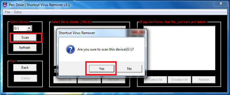 virus shortcut remover v2.1beta