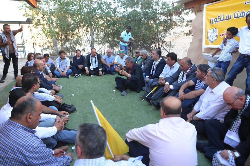 جلسة المجلس الثوري لحركة فتح في الخان الاحمر